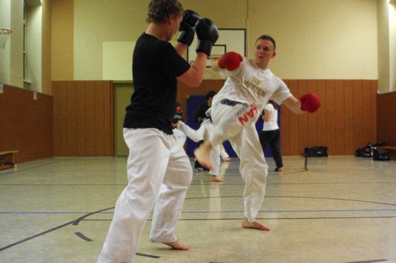 Kickbox-Training beim BSV Witten
